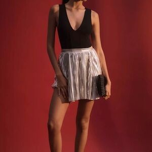 Anthropologie black plunge bodysuit